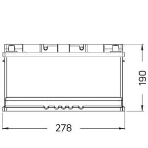 Συσσωρευτής AGM 12V 70Ah ειδικά σχεδιασμένος για οχήματα με λειτουργία Start-Stop