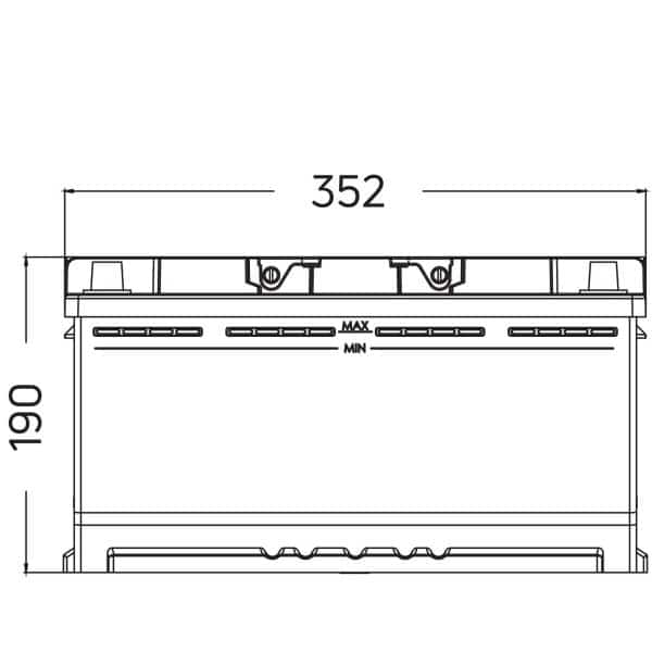 DYN12100_2D_1.jpg Ευρωπαϊκού τύπου μπαταρία Mercury 12V 100Ah κλειστού τύπου