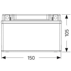 "MERCURY LiFePO4 MRLFPSX9 12V 3Ah – ελαφριά μπαταρία μοτοσυκλέτας υψηλής απόδοσης"