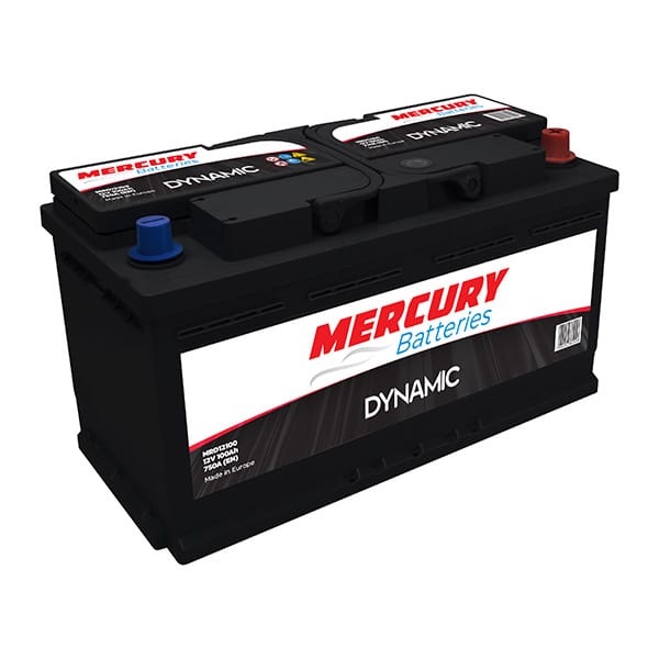MRD12100 Μπαταρία 12V 100Ah Dynamic Mercury για αυτοκίνητα και επαγγελματικά οχήματα
