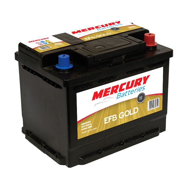 MRG1264 Μπαταρία αυτοκινήτου 12V 64Ah EFB Gold Mercury – Κλειστού τύπου