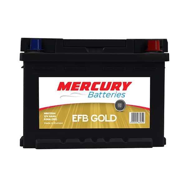 MRG1264_1 Mercury Batteries EFB 64Ah – Ισχυρή μπαταρία για Start-Stop οχήματα