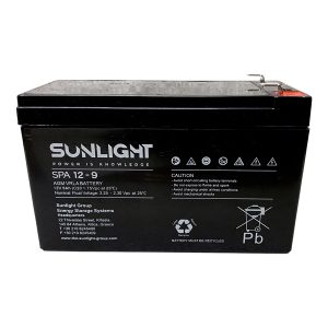 AGM μπαταρία Sunlight 12V 9Ah SPA χωρίς συντήρηση