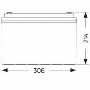 Μπαταρία σκάφους 12V 105Ah AGM MERCURY για αξιόπιστη τροφοδοσία ηλεκτρονικών συστημάτων
