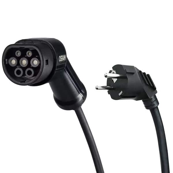 OPC20A05 Φορητός φορτιστής ηλεκτροκίνητων οχημάτων Osram OPC20A05 με καλώδιο Type 2 5m