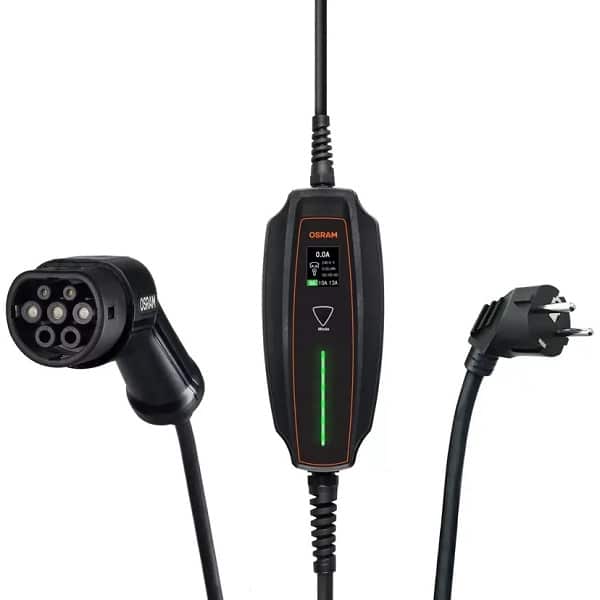 OPC20A05_2 Ο φορτιστής EV Osram OPC20A05 με οθόνη LED και πλήκτρα ρύθμισης