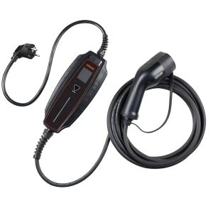 Λεπτομέρεια σύνδεσης του φορτιστή EV Osram OPC20A05 σε οικιακή πρίζα