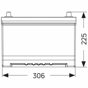 Αυτοκινητιστική μπαταρία 12V 95Ah χωρίς συντήρηση Dynamic Mercury