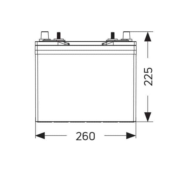 MRP24750_1 Κλειστού Τύπου μπαταρία MERCURY 75Ah dual purpose για σκάφη