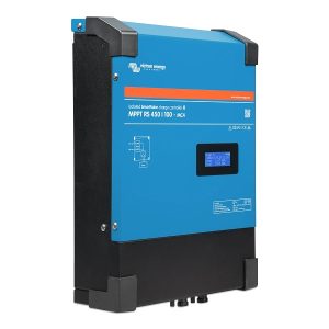 Είσοδοι MC4 και θύρες επικοινωνίας VE.Can του Victron MPPT RS 450/100.