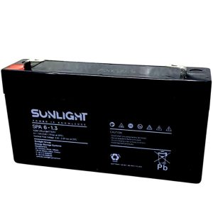 Sunlight-VRLA-AGM-Battery-6V-1.3Ah-Security-Alarms