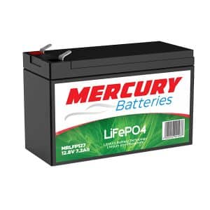 Lithium battery 12V 7.2Ah LiFePO4 MERCURY for photovoltaics and UPS – zaps.gr