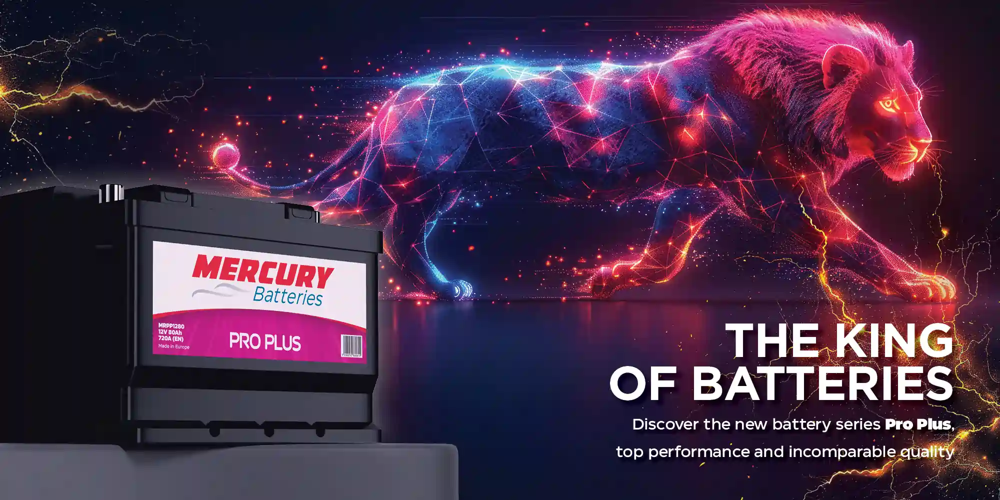 the king of batteries is the pro plus series from MERCURY Batteries