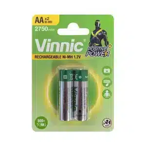 Επαναφορτιζόμενη μπαταρία Vinnic AA R06 2750mAh Ni-MH υψηλής χωρητικότητας.