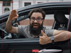 car battery charging at home happy driver