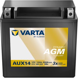Βοηθητική μπαταρία VARTA Dynamic AGM Auxiliary 13Ah 200A AUX14