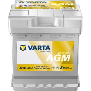 Μπαταρία VARTA Dynamic AGM 40Ah 420A A10 για συστήματα Start-Stop