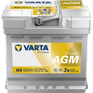 Μπαταρία VARTA Dynamic AGM 50Ah 540A A9 για αυτοκίνητα Start-Stop