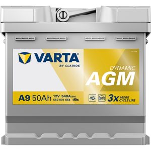 Τεχνολογία AGM μπαταρίας VARTA 550 901 054 εσωτερική όψη