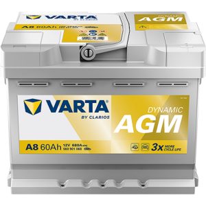 Μπαταρία VARTA Dynamic AGM 60Ah 680A A8 για αυτοκίνητα Start-Stop