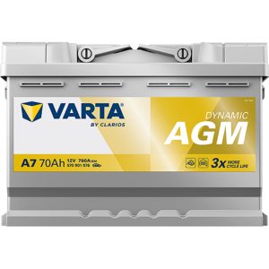 VARTA 570 901 076 Dynamic AGM 12V χαρακτηριστικά και απόδοση