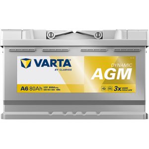 VARTA 580 901 080 Dynamic AGM 12V 80Ah τεχνικά χαρακτηριστικά