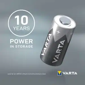 Συσκευασία μπαταρίας λιθίου Varta CR2 3 Volt για φωτογραφικές μηχανές.
