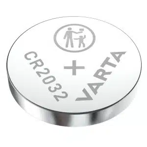 Συσκευασία μπαταρίας κέρματος Varta CR2032 3 Volt για μικρές ηλεκτρονικές συσκευές.