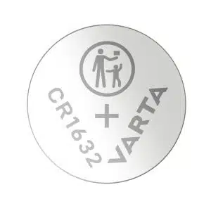 Συσκευασία μπαταρίας κέρματος Varta CR1632 3 Volt για μικρές ηλεκτρονικές συσκευές.