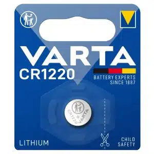 Μπαταρία λιθίου κουμπιού Varta CR1220 3V υψηλής απόδοσης από τη ZAPS.