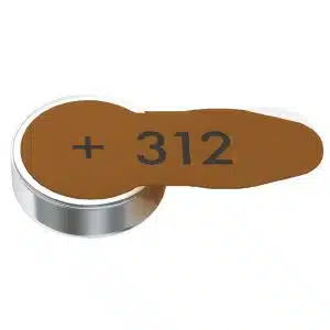 Πίσω όψη συσκευασίας Varta Size 312 Zinc-Air με αναγραφή τεχνικών χαρακτηριστικών